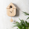 WALL CLOCK MODERN CUCKOO LIGHT WOOD 21,5X41X8,5CM - Image 2