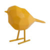 STATUE BIRD SM.POLYRESIN BR.YELLOW 13X7X17CM