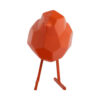 STATUE BIRD SM.POLYRESIN BR.ORANGE 13X7X17CM - Image 2