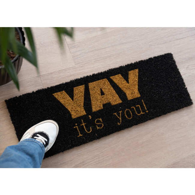 DOORMAT YAY ITS YOU GOLD 25X2CM - Image 3