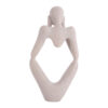 STATUE DREAMING POLYRESIN LIGHT GREY 11XH21CM - Image 2
