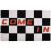 DOORMAT COME IN BLACK/WHITE 50X1,5CM