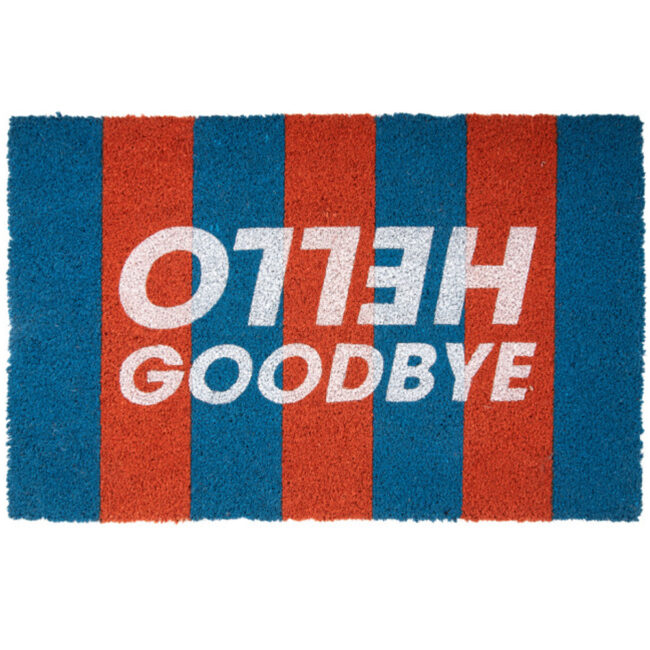 DOORMAT HELLO GOODBYE BLUE/ORANGE 50X1,5CM - Image 2