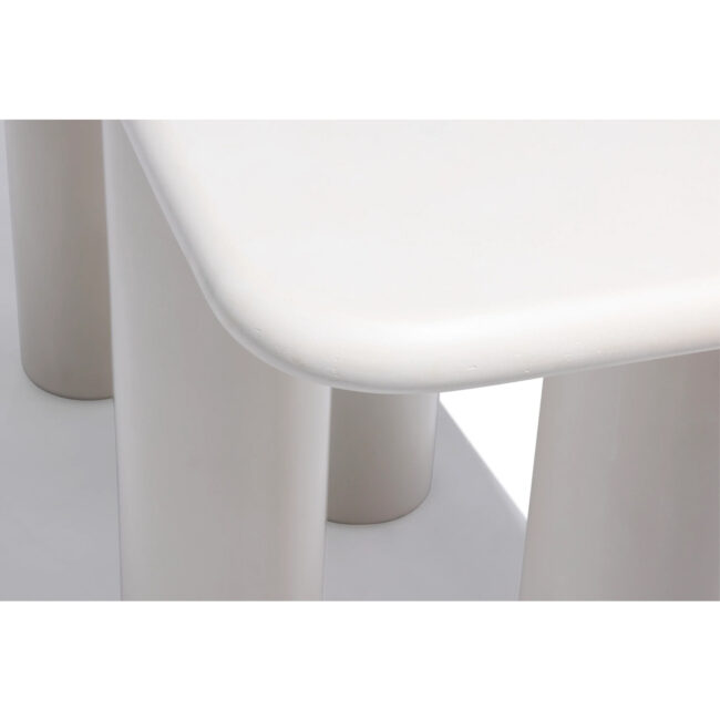 STONESKIN CONSOLE TABLE ORGANIC LATTE ROUND EDGE 150X50X85CM - Image 3