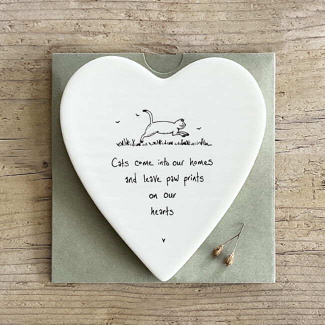 HEART COASTER CATS COME INTO OUR HOMES 10X11CM - Image 3