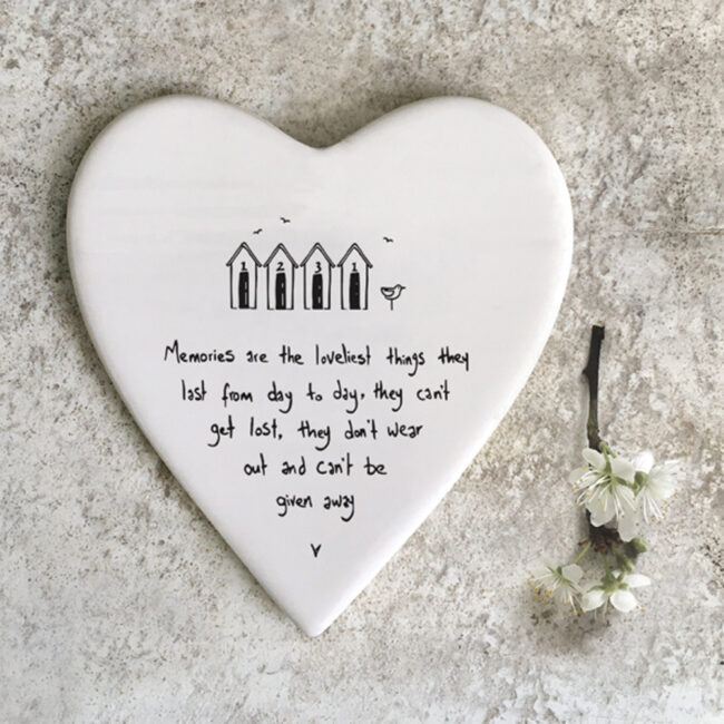 HEART COASTER MEMORIES THE LOVELIEST THINGS10X11CM - Image 3
