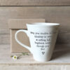 PORCELAIN MUG MAY YOUR TROUBLES BE LESS 14X11X10CM - Image 2