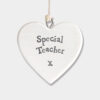 LITTLE PORCELAIN HEART SPECIAL TEACHER 4,5X4,5CM
