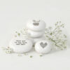 PORCELAIN PEBBLE LOVE YOU TO THE MOON AND BACK 4X4,3CM - Image 2