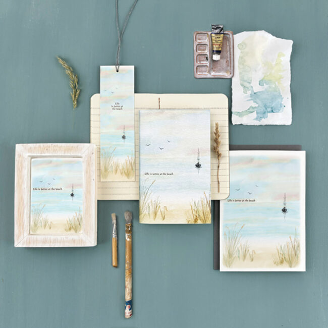 SEASCAPE PIC LIFE IS BETTER AT THE BEACH 9,5X12,5CM - Image 3