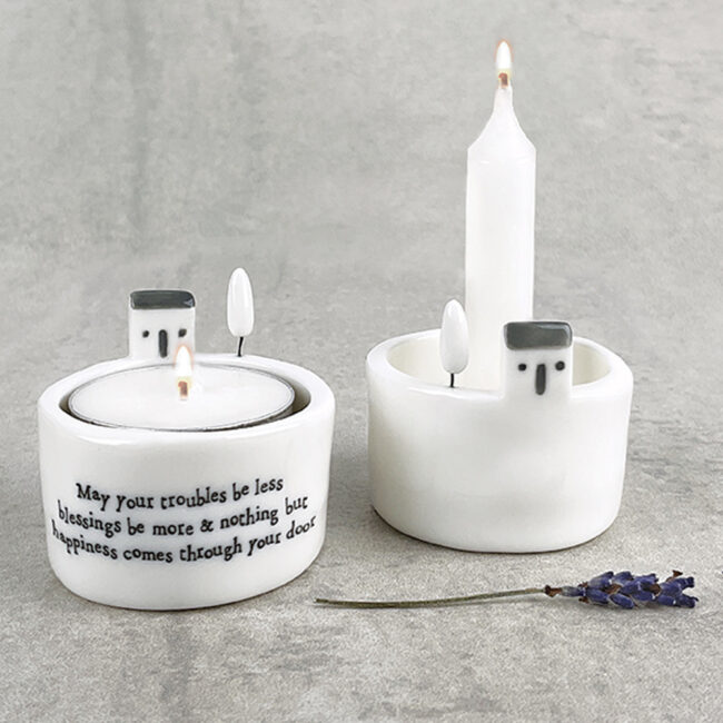 CANDLE & TEA LIGHT HOLDER MAY YOUR TROUBLES LESS 5,8X 5,6CM - Image 3