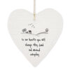 WOBBLY ROUND HEARTIN OUR HEARTS YOU WILL ALWAYS STAY 10X9CM