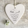 WOBBLY ROUND HEARTIN OUR HEARTS YOU WILL ALWAYS STAY 10X9CM - Image 3