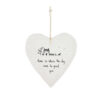 WOBBLY ROUND HEART HOME IS WHERE THE DOG RUNS 10X9CM