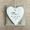 WOBBLY ROUND HEART HOME IS WHERE THE DOG RUNS 10X9CM - Image 2