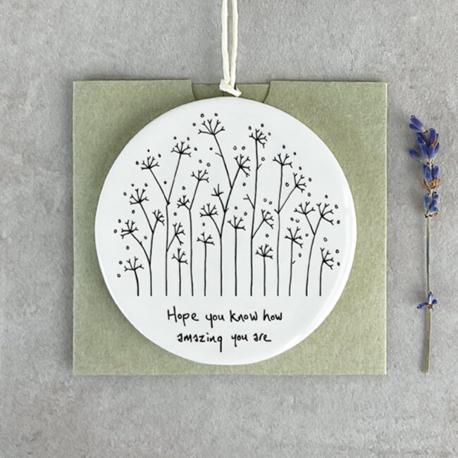 TALL FLOWER HANGERHOPE YOU KNOW HOW AMAZING 6,5X6,5CM - Image 3