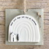 PORCELAIN RAINBOW HOPE DAYS FULL OF RAINBOWS 6,2X7,3X0,9CM