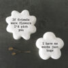 FLOWER TOKEN HAVE NO WORDS JUST HUGS 3,5X3,5X1,6CM - Image 2