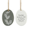 PORCELAIN HANGER IF YOU THINK MISSING ME 7X5,5X0,5CM