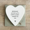 PORCELAIN HEART COASTER MOTHERHOOD POWERED BY LOVE 10X11X0,5CM - Image 2