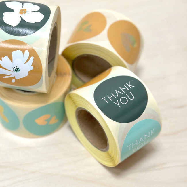 GIFT STICKERS THANK YOU SPRING/SUMMER 5CM - Image 3