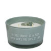 SOY CANDLE A ROCK WHICH GIVES YOU LOTS OF LUCK GREEN AVENTURINE 11X11X6CM
