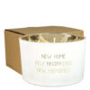 SOY CANDLE MATT NEW HOME NEW BEGINNINGS NEW MEMORIES FRESH COTTON 135X90MM - Image 2