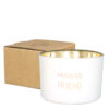 SOY CANDLE FABULOUS FRIEND FRESH COTTON 75X75X50MM - Image 2