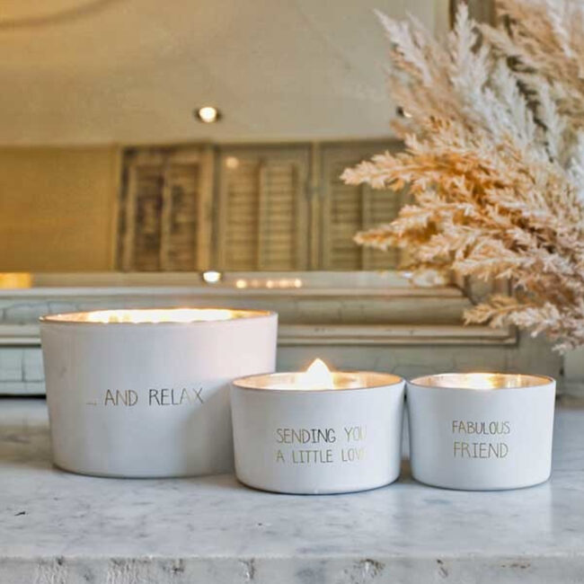 SOY CANDLE FABULOUS FRIEND FRESH COTTON 75X75X50MM - Image 3