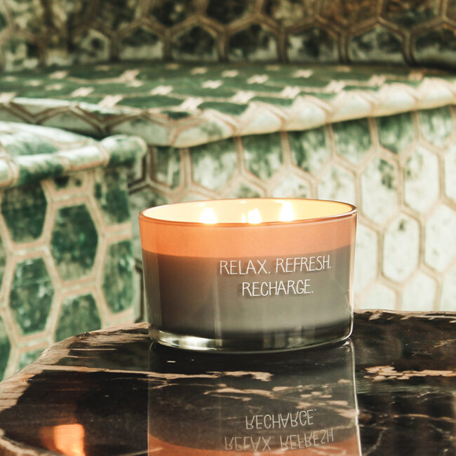 SOY CANDLE REFRESH RECHARGE MINTY BAMBOO 135X90MM - Image 3