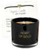 SOY CANDLE WITH WISH BRACELET HEART OF GOLD WARM CASHMERE 70X70X60MM
