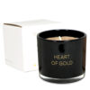 SOY CANDLE WITH WISH BRACELET HEART OF GOLD WARM CASHMERE 70X70X60MM - Image 2