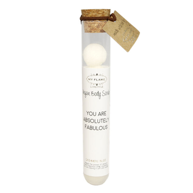 VEGAN BODY SCRUB YOU ARE ABSOLUTELY FABULOUS CASHMERE BLISS