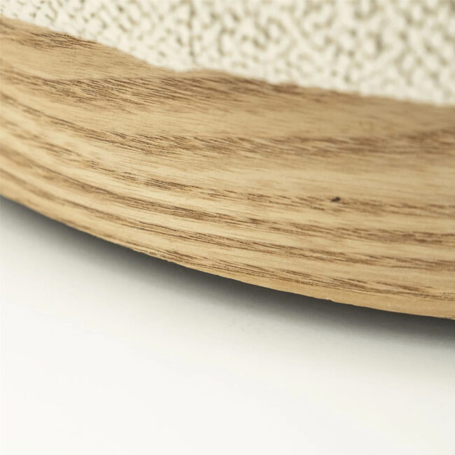 POUF AVAH SMALL BEIGE MANTZ 41X41X44CM - Image 3