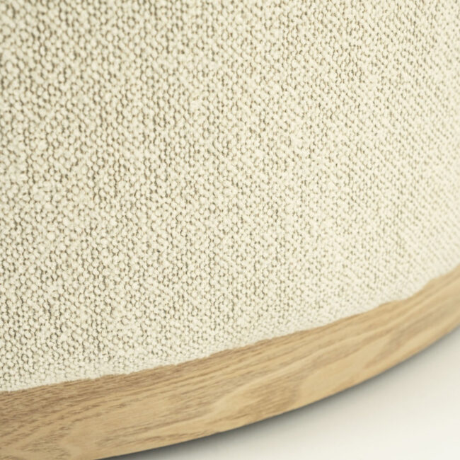 POUF AVAH LARGE BEIGE MANTZ 80X80X35CM - Image 3