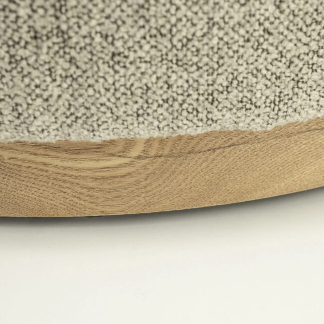 POUF AVAH LARGE TAUPE MANTZ 80X80X35CM - Image 4