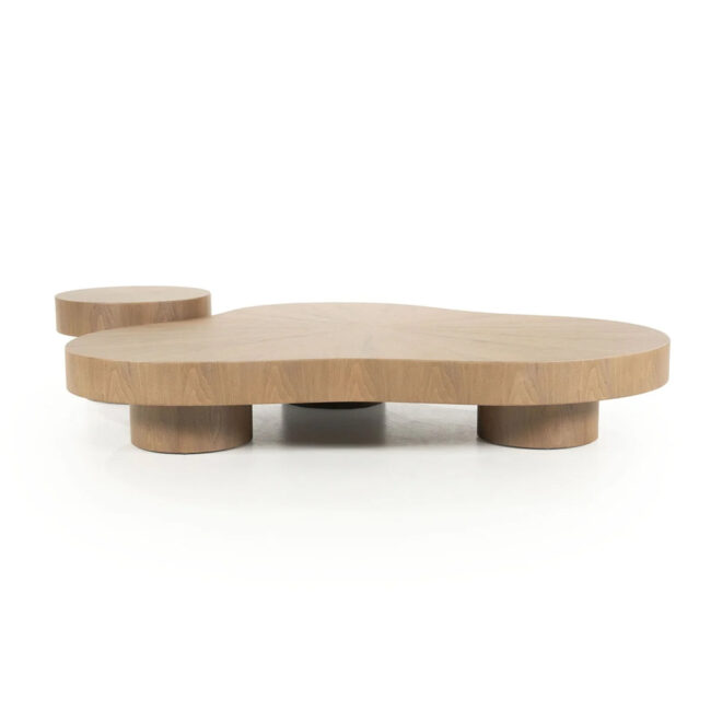 COFFEE TABLE BOBBIE LIGHT BROWN 150X110X25CM - Image 5