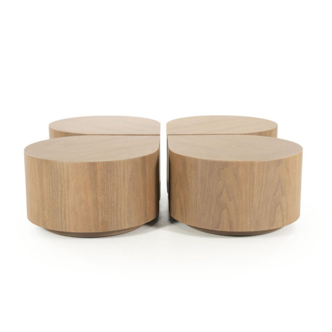 SIDE TABLE JULES LIGHT BROWN 55X55X33CM - Image 4