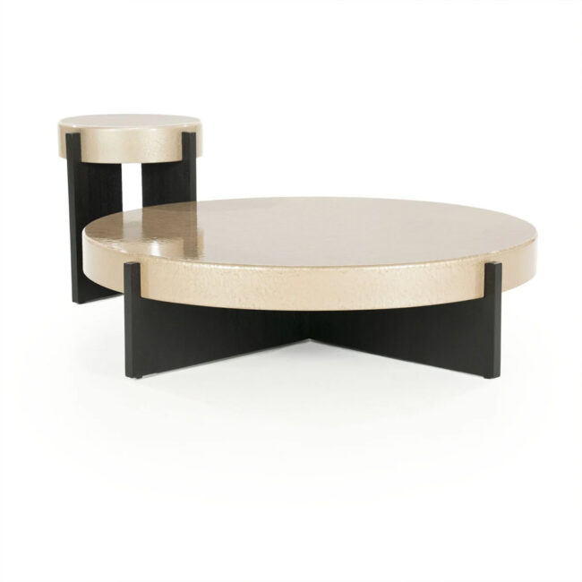 SIDE TABLE JULIET BEIGE 40X40X48CM - Image 3