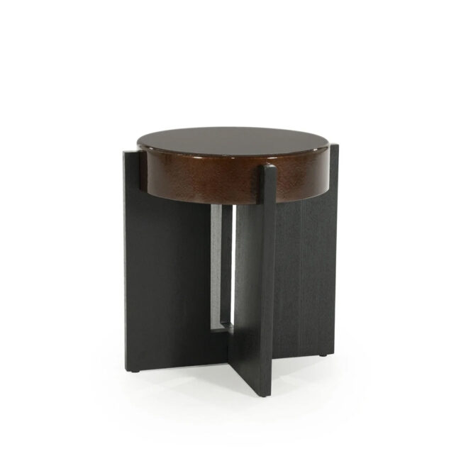 SIDE TABLE JULIET BROWN 40X40X48CM - Image 3