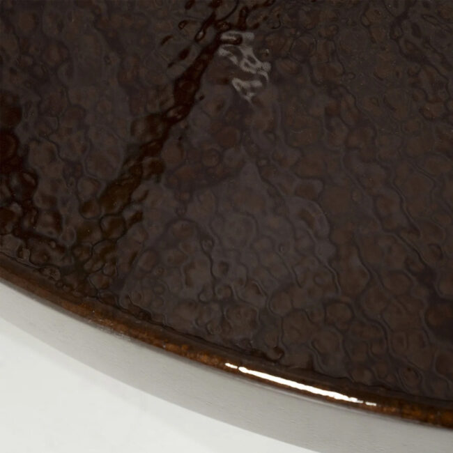 COFFEE TABLE JULIET BROWN 110X110X28CM - Image 3