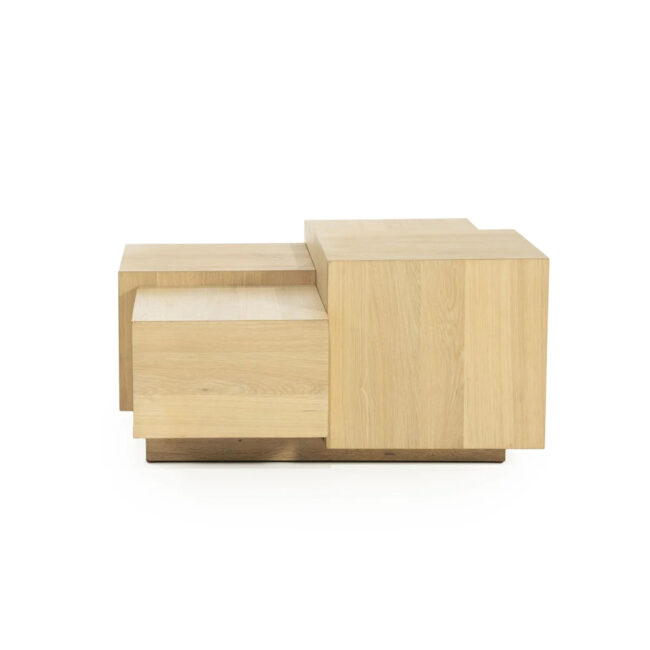COFFEE TABLE QUINTEN SQUARE NATURAL 80X80X40CM - Image 3