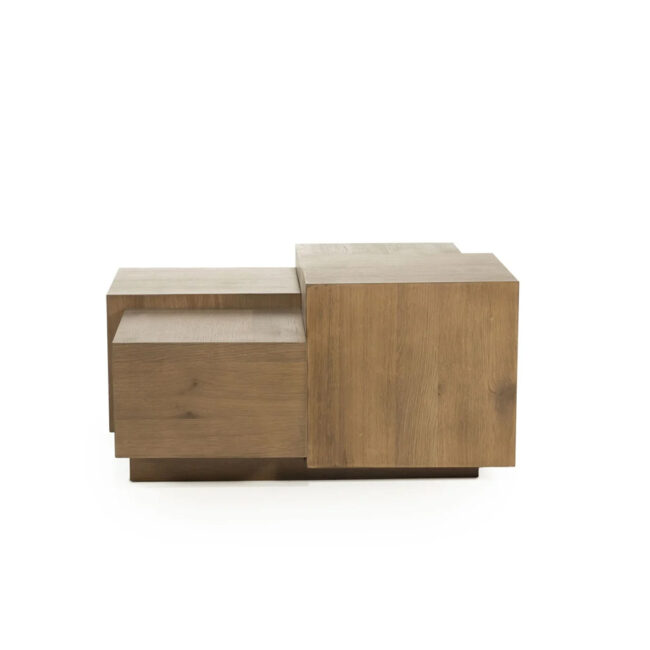 COFFEE TABLE QUINTEN SQUARE BROWN 80X80X40CM - Image 3
