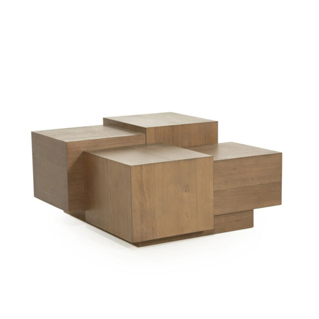 COFFEE TABLE QUINTEN SQUARE BROWN 80X80X40CM - Image 4