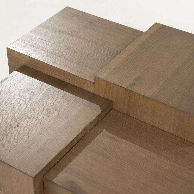 COFFEE TABLE QUINTEN SQUARE BROWN 80X80X40CM - Image 5