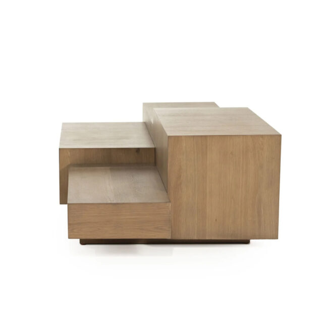 COFFEE TABLE QUINTEN RECTANGULAR BROWN 140X75X40CM - Image 3