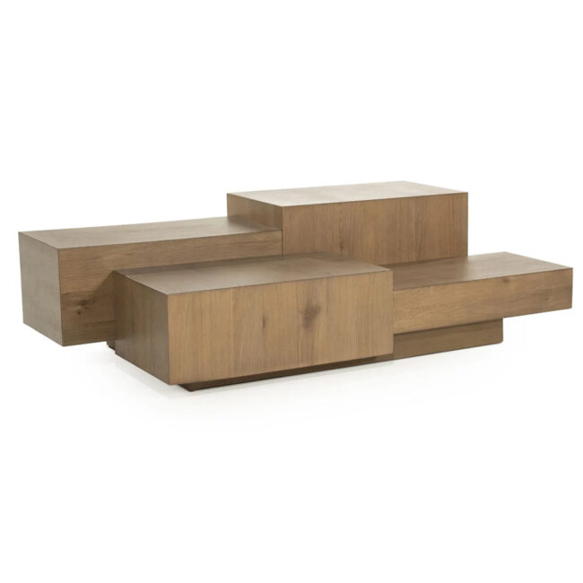 COFFEE TABLE QUINTEN RECTANGULAR BROWN 140X75X40CM - Image 4