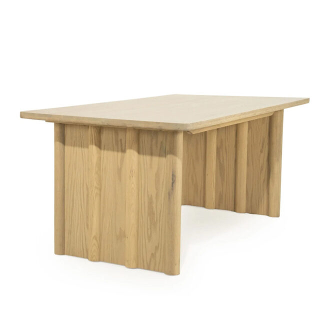 DINING TABLE JAKE NATURAL 180X100X77CM - Image 3