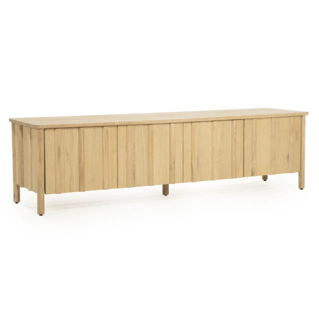 TV CABINET JAKE 4 DOORS NATURAL 183X47X50CM - Image 3