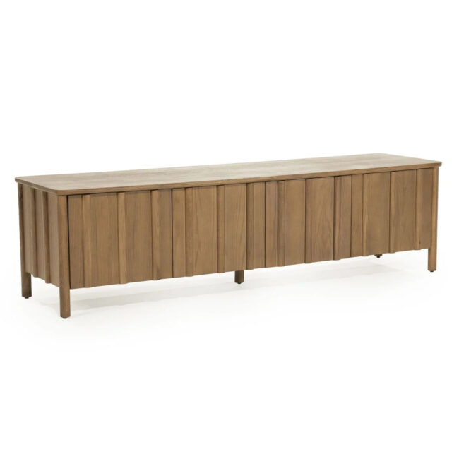 TV CABINET JAKE 4 DOORS BROWN 183X47X50CM - Image 3
